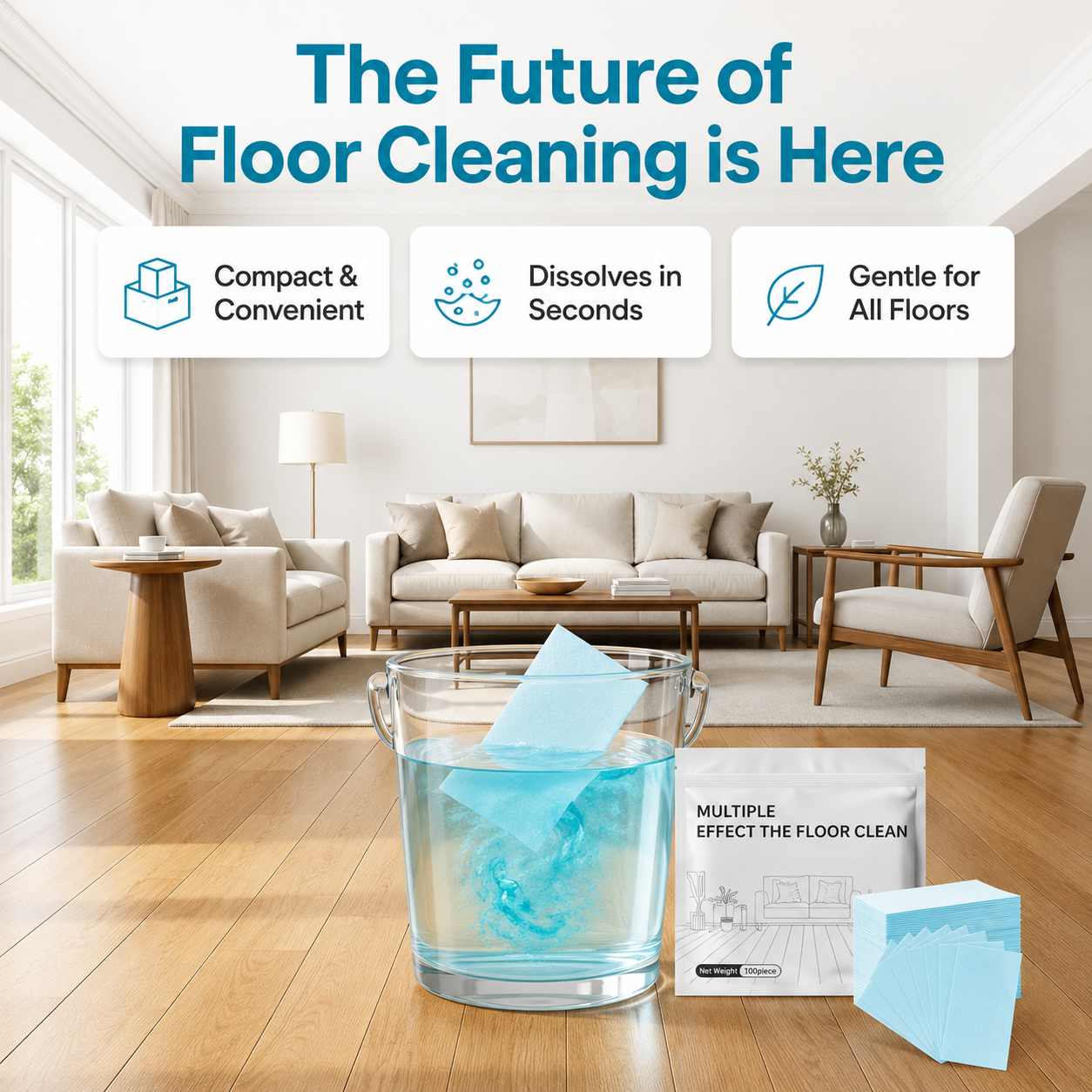Multi-Surface Floor Cleaning Tablets